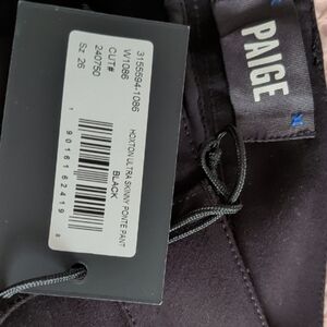 PAIGE Black Hoxton Ultra Skinny Pants